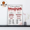 Motionless In White The Sweat And Blood Tour 2026 Leg 1 And Leg 2 Official Poster Home Decor Poster Canvas