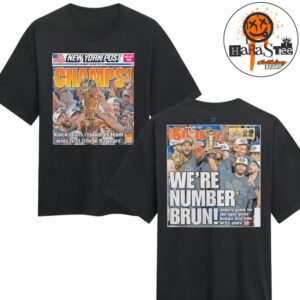 New York Knicks x New York Post Fanatics 2026 NBA Finals Champions Newspaper Cover Two Sided Unisex T-Shirt