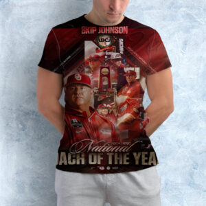 Oklahoma Baseball Head Coach Skip Johnson 2026 ABCA ATEC National Coach Of The Year All Over Print Shirt