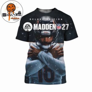 The Iceman Arrives Caleb Williams Cover Athlete The EA SPORTS Madden NFL 27 Deluxe Edition Cover All Over Print Shirt