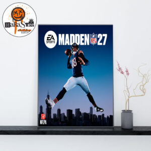 The Jump Caleb Williams Cover Athlete The EA SPORTS Madden NFL 27 Cover Home Decor Poster Canvas