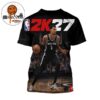 Victor Wembanyama On The Cover Athlete Of NBA 2K27 All Over Print Shirt