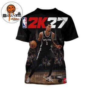 Victor Wembanyama On The Cover Athlete Of NBA 2K27 All Over Print Shirt