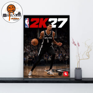 Victor Wembanyama On The Cover Athlete Of NBA 2K27 Home Decor Poster Canvas