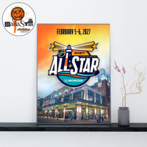 2027 Honda NHL All-Star Weekend Official Poster Event On February 5-6 2027 At UBS Arena In Long Island NY Home Decor Poster Canvas