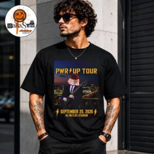 ACDC Power Up Tour 2026 PWR Up Tour Official Poster at NJ Metlife Stadium In East Rutherford NJ on September 25 2026 Unisex T-Shirt