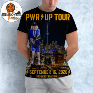 ACDC Power Up Tour 2026 PWR Up Tour Official Poster at Rogers Stadium In Toronto ON on September 16 2026 All Over Print Shirt