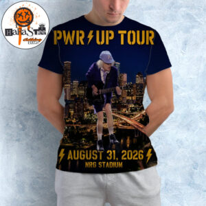 ACDC Power Up Tour 2026 PWR Up Tour Poster at NRG Stadium In Houston TX on August 31 2026 All Over Print Shirt