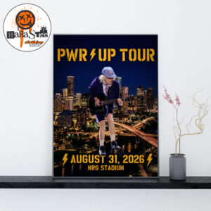 ACDC Power Up Tour 2026 PWR Up Tour Poster at NRG Stadium In Houston TX on August 31 2026 Home Decor Poster Canvas