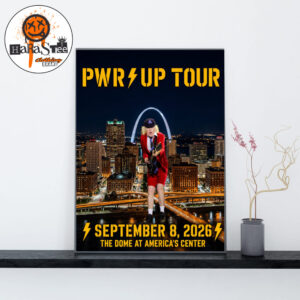 ACDC Power Up Tour 2026 PWR Up Tour Poster at The Dome At America’s Center in St Louis MO on September 8 2026 Home Decor Poster Canvas