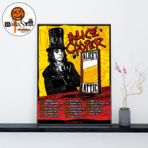 Alice Cooper Alice’s Attic Fall 2026 Tour Dates Home Decor Poster Canvas