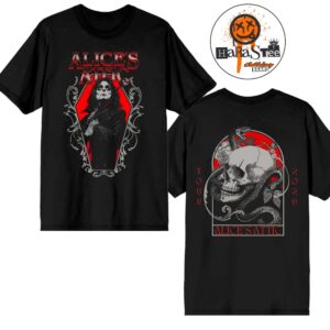 Alice Cooper with the Alice’s Attic EU Tour 2026 Coffin Two Sided Unisex T-Shirt
