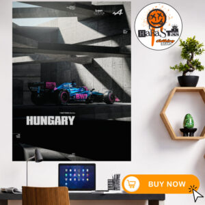 BWT Alpine F1 Team Official Poster 2026 F1 Race Week Round 11 At Hungarian GP Budapest On July 26 2026 Home Decor Poster Canvas
