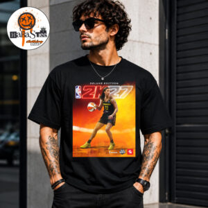 Caitlin Clark NBA 2K27 Deluxe Edition Cover Athlete Poster WNBA X WNBPA x 2K Unisex T-Shirt