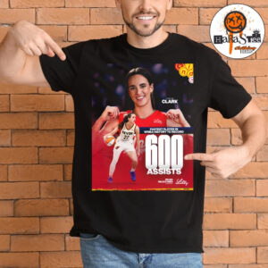 Caitlin Clark is the fastest player in WNBA history to reach 600 assists Unisex T-Shirt
