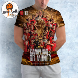 Campeones Del Mundo Poster Spain Are World Champions 2026 FIFA World Cup All Over Print Shirt
