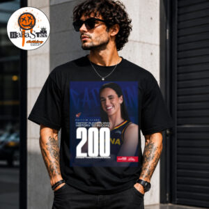 Congratulations To Caitlin Clark 200 Career 3-Pointers Become The Fastest Player In WNBA History Unisex T-Shirt