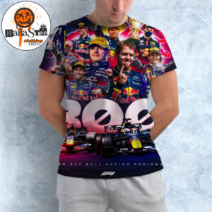Congratulations To Oracle Red Bull Racing 300 F1 Podiums All Over Print Shirt