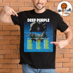 Deep Purple Splat World Tour 2026 Official Poster Schedule Dates List Unisex T-Shirt