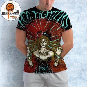 Foo Fighters Milan 2026 July 5 Event Poster Show at I-Days Milano In Milan Italy All Over Print Shirt