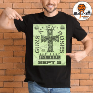 Guns N Roses 1 Night at the Rose Bowl Stadium Show Poster in Pasadena CA With Ice Cube On September 5 2026 Unisex T-Shirt