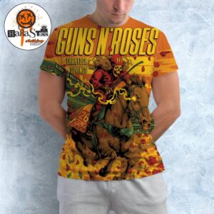 Guns N Roses Saratoga Springs NY 2026 July 26 Tonight Poster at Albany Med Health System at SPAC All Over Print Shirt