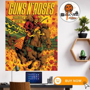 Guns N Roses Saratoga Springs NY 2026 July 26 Tonight Poster at Albany Med Health System at SPAC Home Decor Poster Canvas