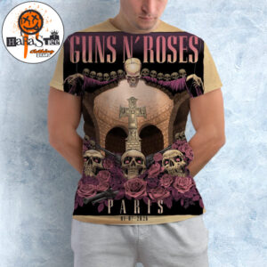 Guns N Roses﻿ Paris Nights 1 Poster 2026 World Tour at Accor Arena in Paris France on July 1 2026 All Over Print Shirt