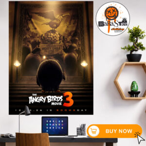 Honoring Mighty Eagle For Saving The Eggs The Angry Birds Movie 3 Official Poster Inspired By Avengers Doomsday Home Decor Poster Canvas