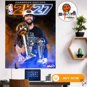 Jalen Brunson NBA 2K27 Champion Edition Cover Athlete Home Decor Poster Canvas