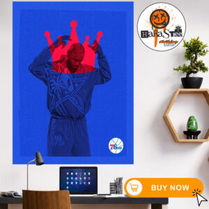 LeBron James King James x Philadelphia 76ers For 24th NBA Season Home Decor Poster Canvas