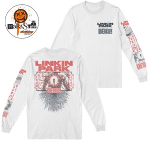 Linkin Park﻿ x Deus Ex Machina Powered By Deus From Zero World Tour 2026 White Long Sleeve Two Side AOP Tee