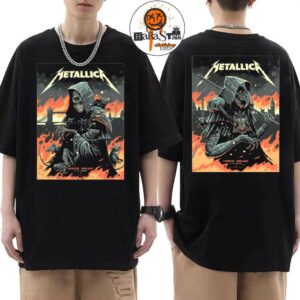 Metallica M72 London 2026 Combined Poster Night 1 And 2 At London Stadium England UK On June 3 And 5 2026 Two Sided Unisex T-Shirt