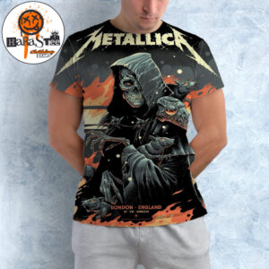 Metallica M72 London 2026 Day 1 Venue Poster July 3rd 2026 M72 World Tour at London Stadium In London England All Over Print Shirt