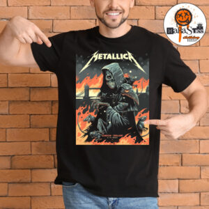 Metallica M72 London 2026 Day 1 Venue Poster July 3rd 2026 M72 World Tour at London Stadium In London England Unisex T-Shirt