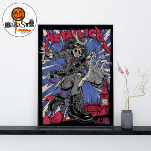 Metallica M72 London 2026 Pop Up Shop On July 3-5 2026 At London Stadium In England For M72 World Tour Home Decor Poster Canvas