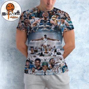Milwaukee Bucks Thank You For Everything Giannis Antetokounmpo All Over Print Shirt