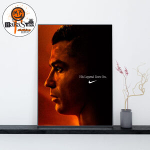 Nike x Cristiano Ronaldo His Legend Lives On Wall Art Home Decor Poster Canvas