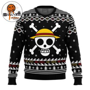 One Piece Straw Hat Pirates Christmas Ugly Sweater Gifts For Fan Anime Sweater