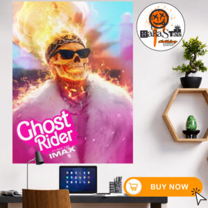 Ryan Gosling Ghost Rider x Barbie Poster Home Decor Wall Art Poster Canvas