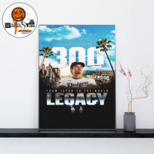 Shohei Ohtani 300 Career Home Run In MLB From Japan To The World Legacy Home Decor Poster Canvas