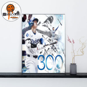 Shohei Ohtani 300 Home Runs In MLB Career Home Decor Poster Canvas