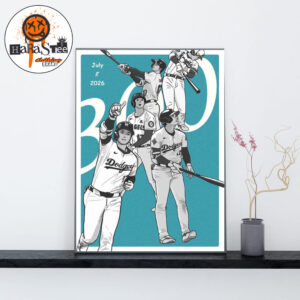 Shohei Ohtani 300 MLB Home Runs In Career Artwork Home Decor Poster Canvas