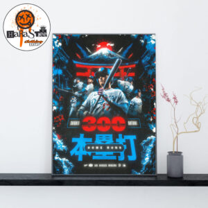 Shohei Ohtani is the First Japanese-born player to hit 300 MLB home runs Home Decor Poster Canvas