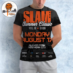 Slam Summer Classic Vol 8 2026 Official Poster at Rucker Park In New York City On Monday August 17 All Over Print Shirt
