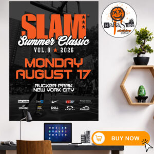 Slam Summer Classic Vol 8 2026 Official Poster at Rucker Park In New York City On Monday August 17 Home Decor Poster Canvas
