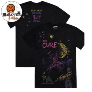The Cure Berlin 2026 July 10 11 12 Venue Tee At Wuhlheide In Germany Two Sided Unisex T-Shirt