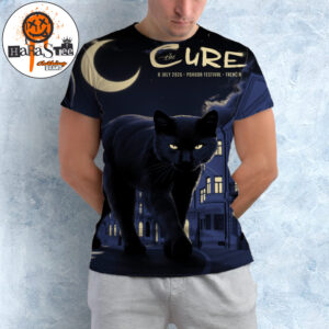The Cure Trencin Slovakia 2026 July 8 Black Cat Poster Show At Pohoda Festival All Over Print Shirt
