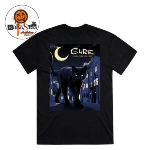 The Cure Trencin Slovakia 2026 July 8 Event Tee Black Cat Show At Pohoda Festival Unisex T-Shirt
