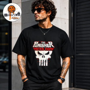 The Punisher Hates Cops Skull Unisex T-Shirt